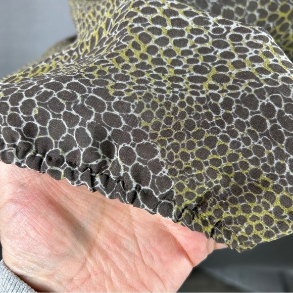 Banana Republic Brown Green Animal Print Tank Top - Picture 5 of 7